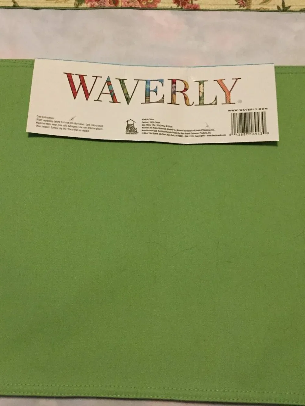 Set of 5 Waverly Floral Paisley Placemats 13